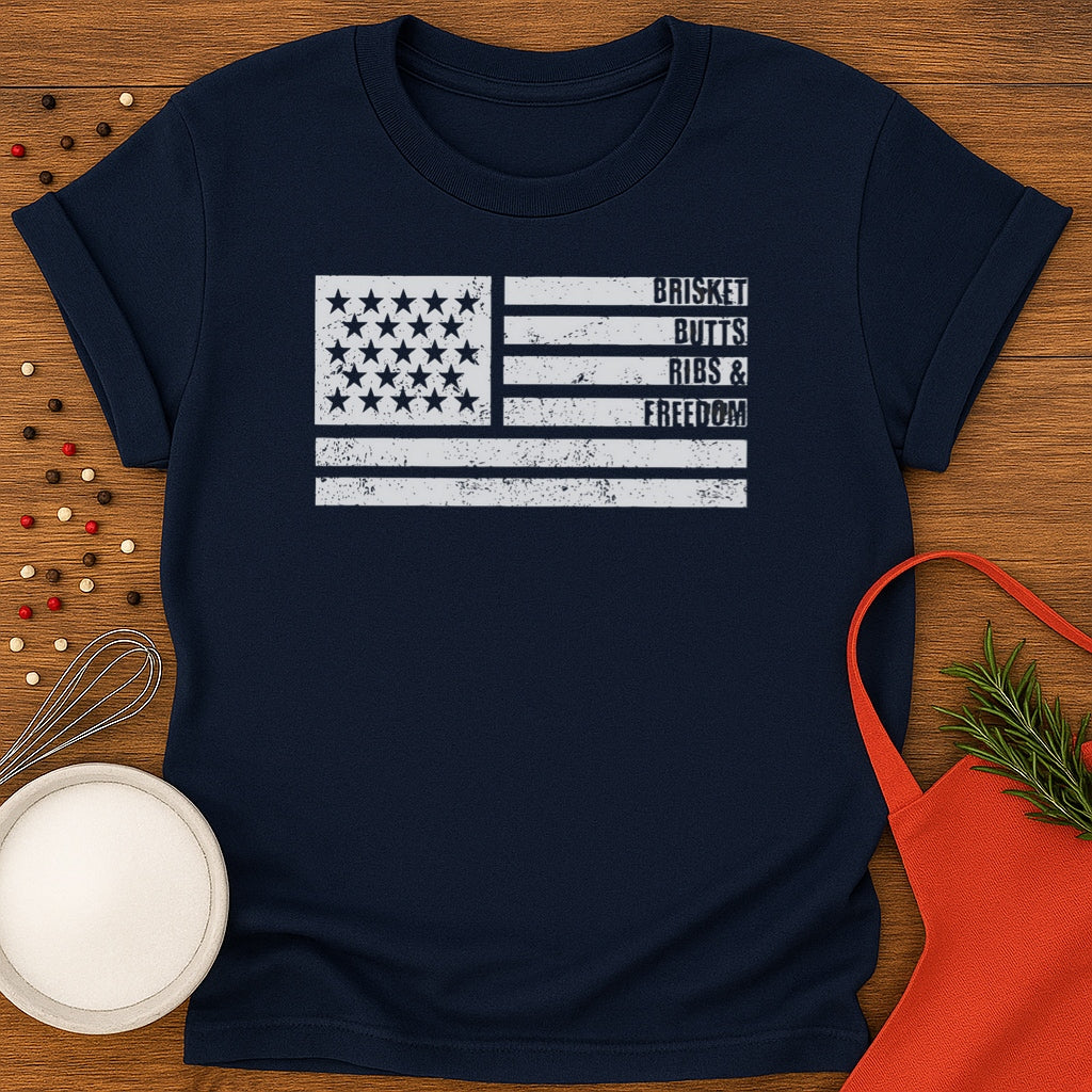 Flag - Briskets, Butts, Ribs, and Freedom