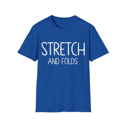 Stretch and Folds T-shirt Text