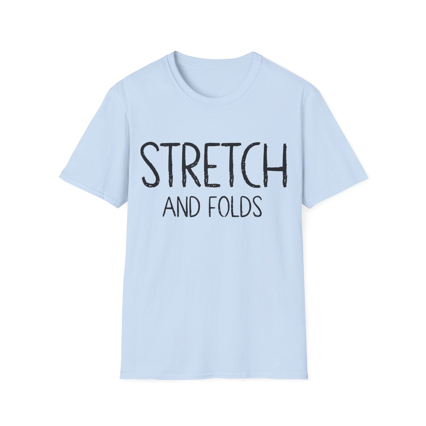 Stretch and Folds T-shirt Text