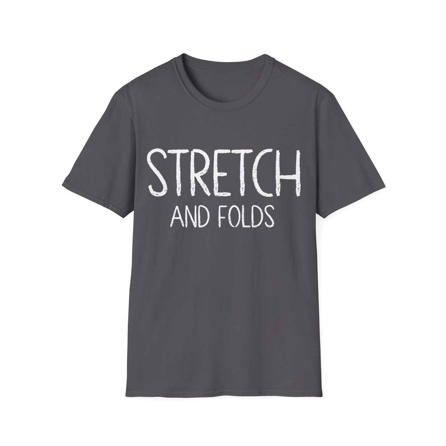 Stretch and Folds T-shirt Text
