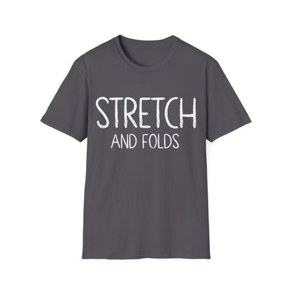 Stretch and Folds T-shirt Text
