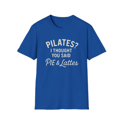 Pilates? Pie and Lattes T-shirt