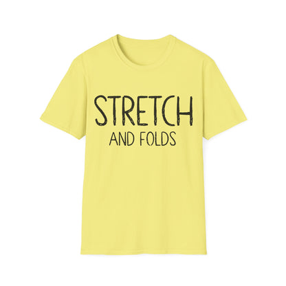 Stretch and Folds T-shirt Text