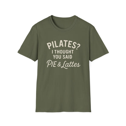 Pilates? Pie and Lattes T-shirt