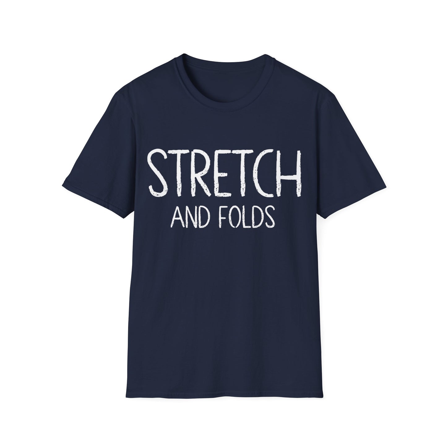 Stretch and Folds T-shirt Text