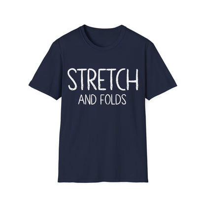 Stretch and Folds T-shirt Text