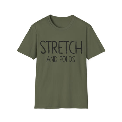 Stretch and Folds T-shirt Text