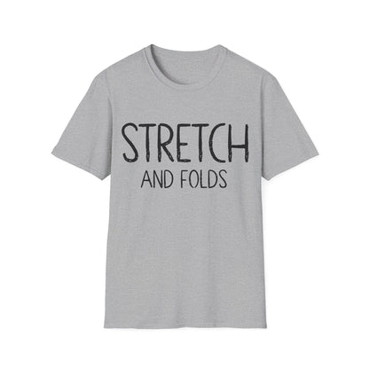 Stretch and Folds T-shirt Text