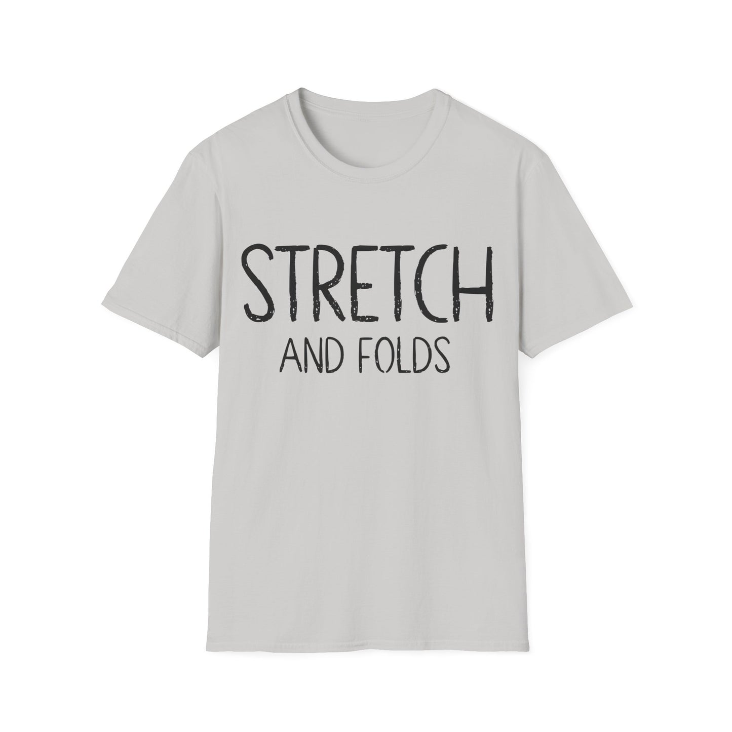Stretch and Folds T-shirt Text