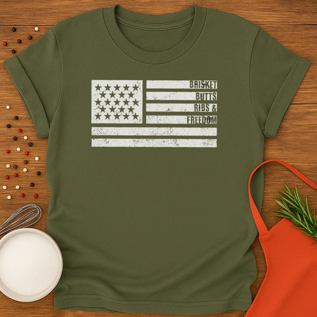Flag - Briskets, Butts, Ribs, and Freedom